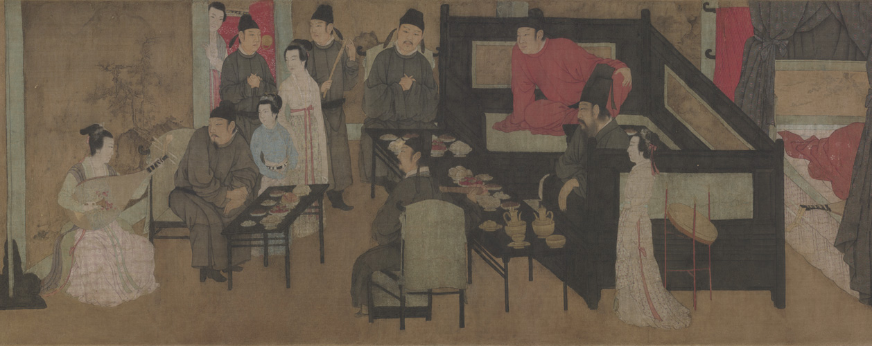 顾闳中韩熙载夜宴图卷