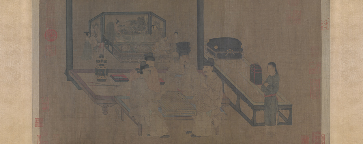周文矩重屏会棋图卷