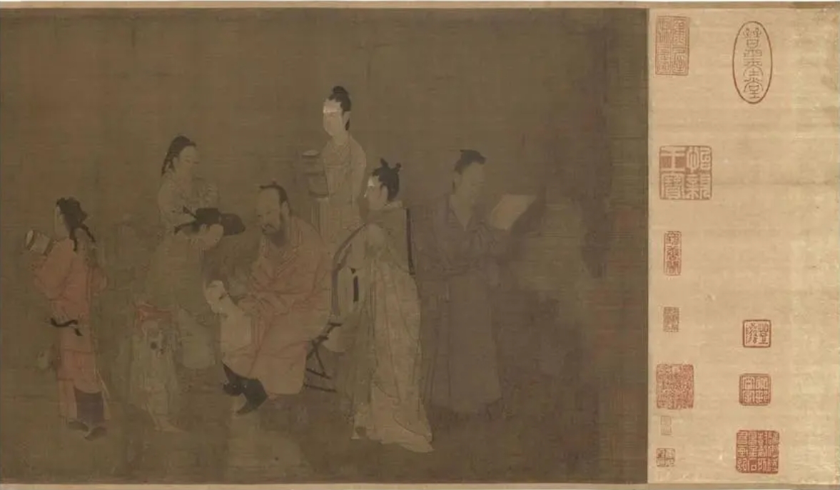 杨子华《校书图》(宋摹本)