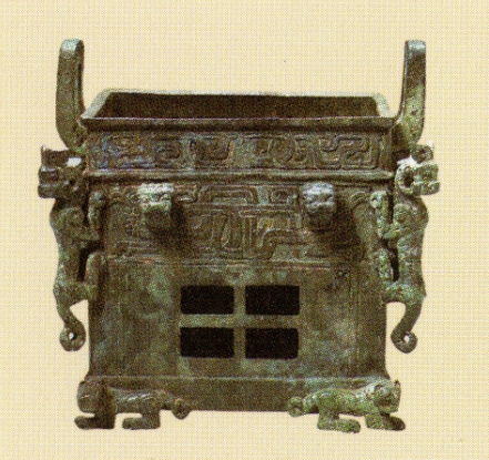 螭纹方炉