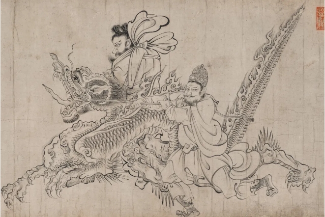 吴道子《送子天王图》(宋摹本)